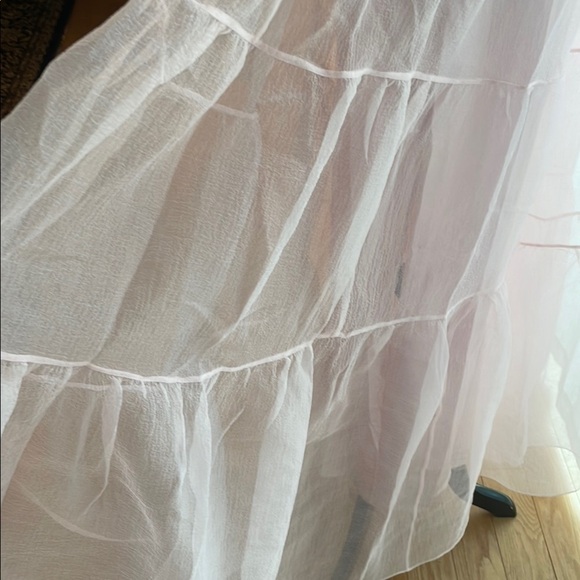 STAUD Hyacinth Organza Shell Light Pink 2 Piece NWT  Stunning Maxi Dress - Picture 8 of 16